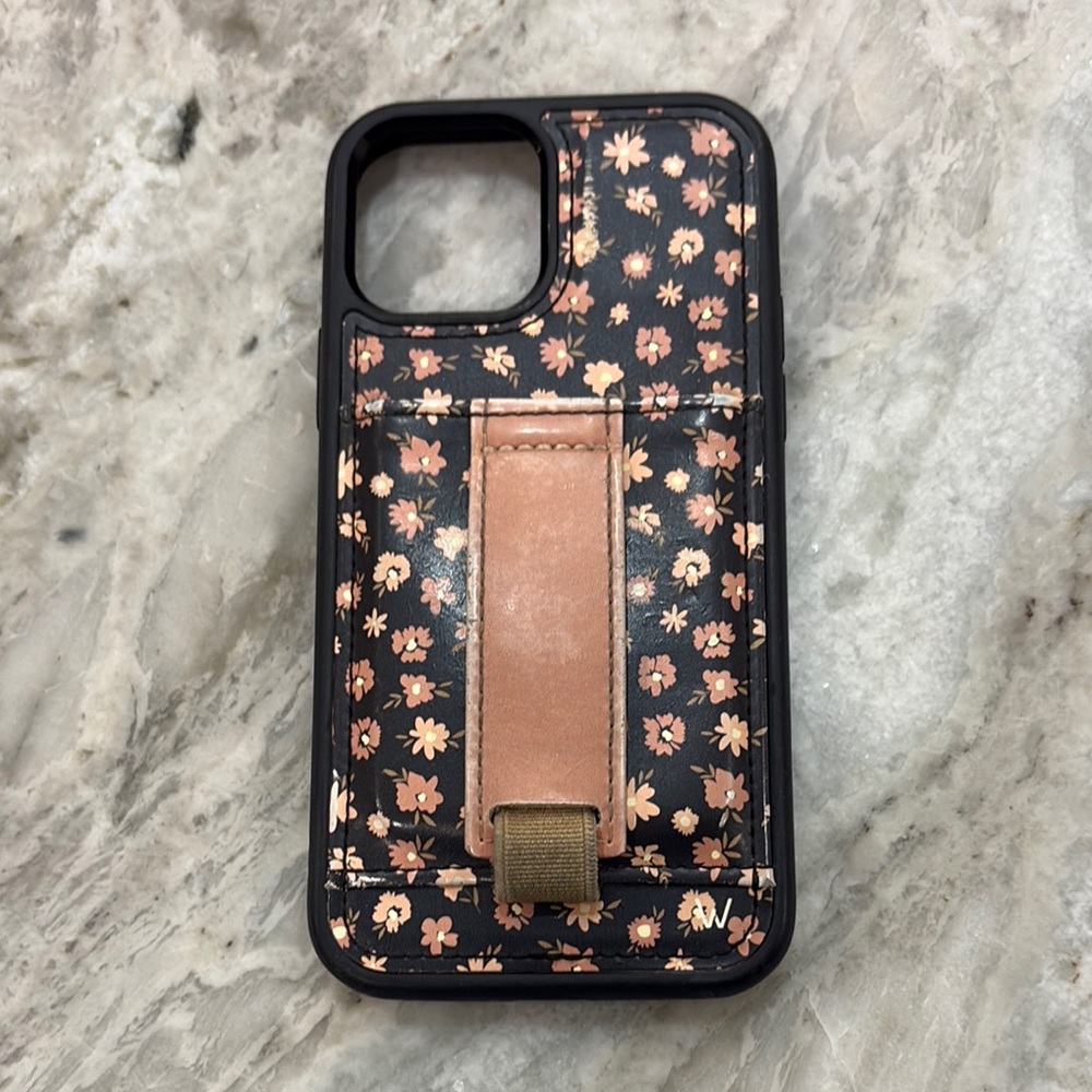 Floral Black and Pink Phone Case